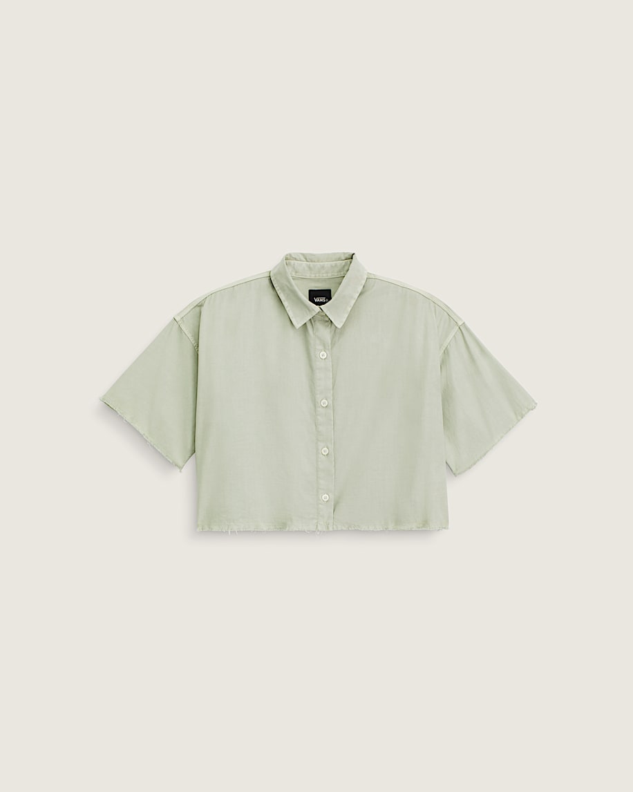 Crop Shirt VANS Soft Sage Green HERO