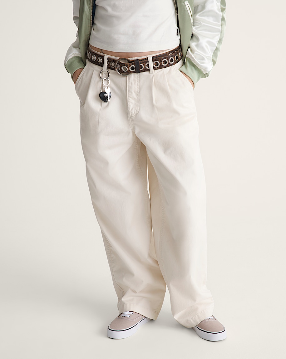 Pleated Pants VANS Turtledove White ALT2