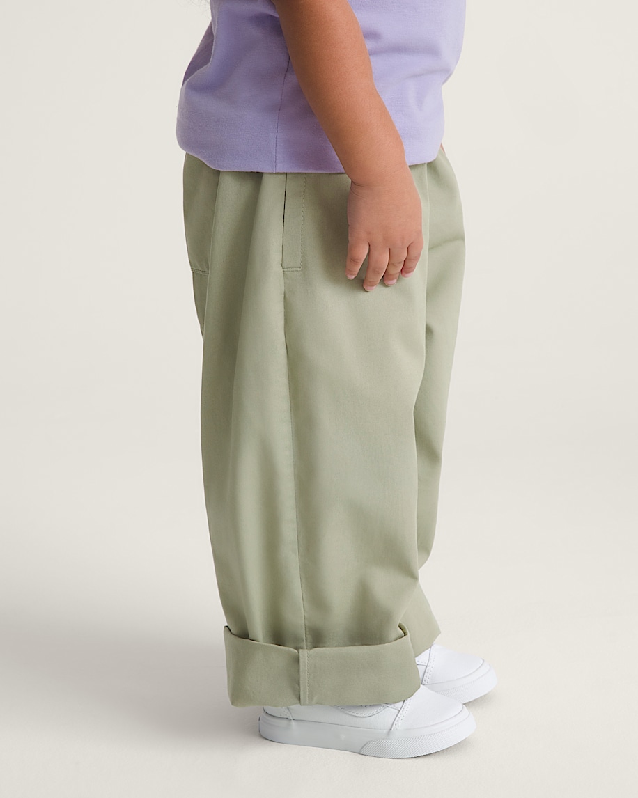 Little Kids Liam Elastic Waist Pants VANS Soft Sage Green ALT5
