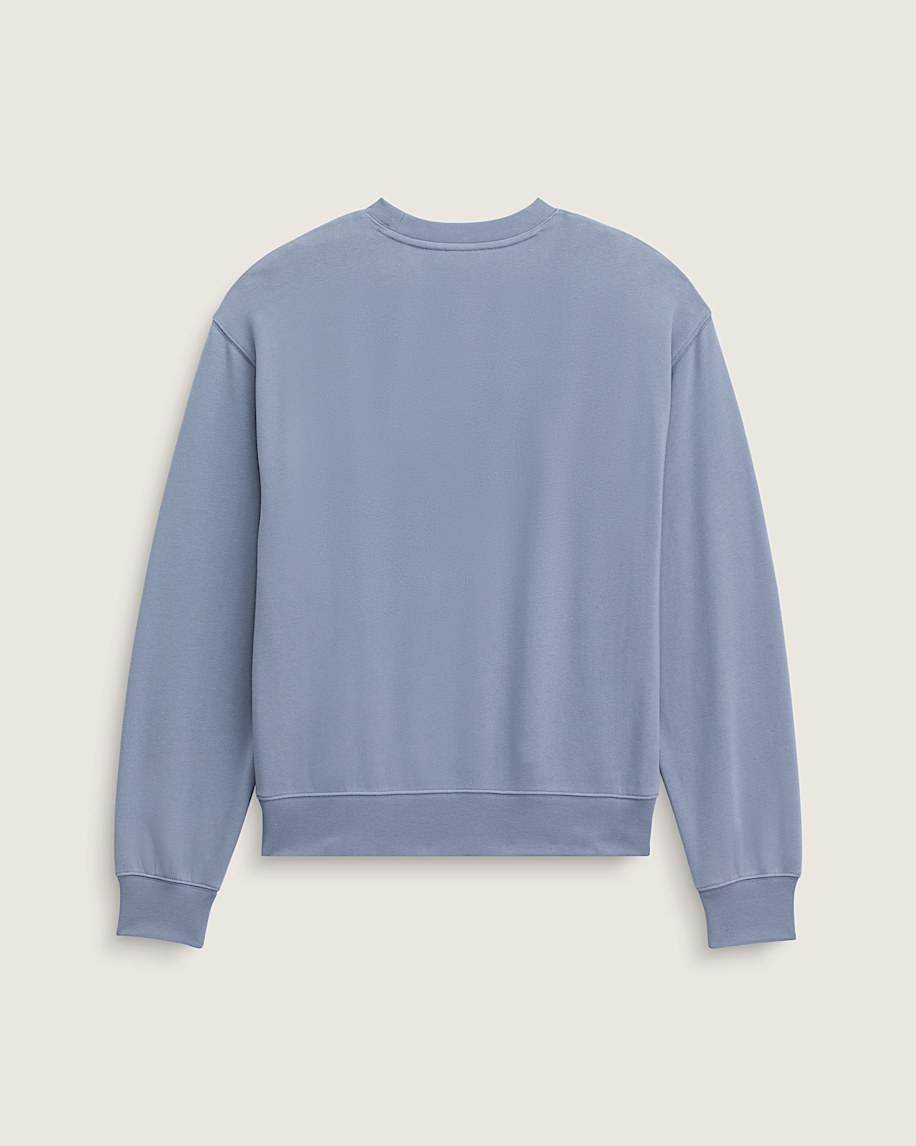 Stretch Logo Crew Sweatshirt VANS Glacial Slate Blue ALT1
