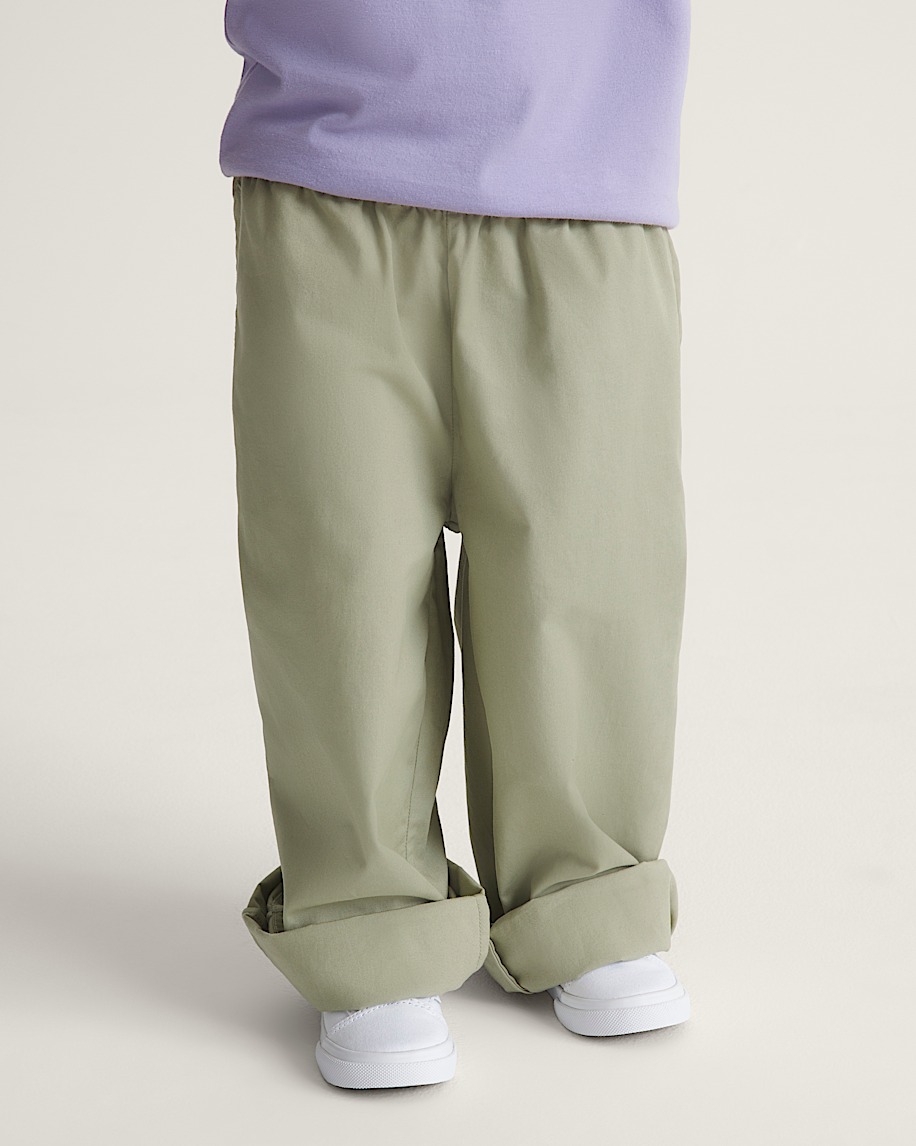 Little Kids Liam Elastic Waist Pants VANS Soft Sage Green ALT2