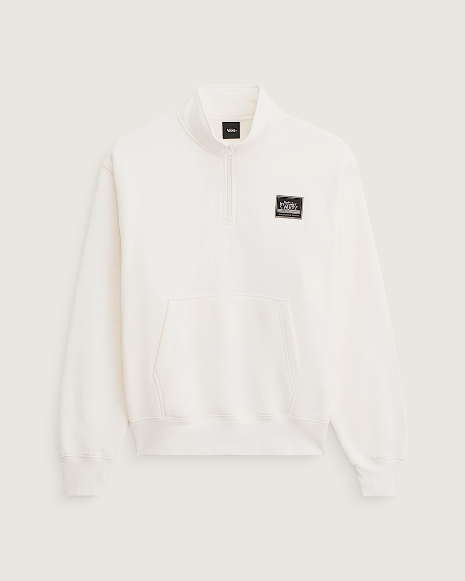Quarter Zip Sweatshirt VANS Egret White HERO
