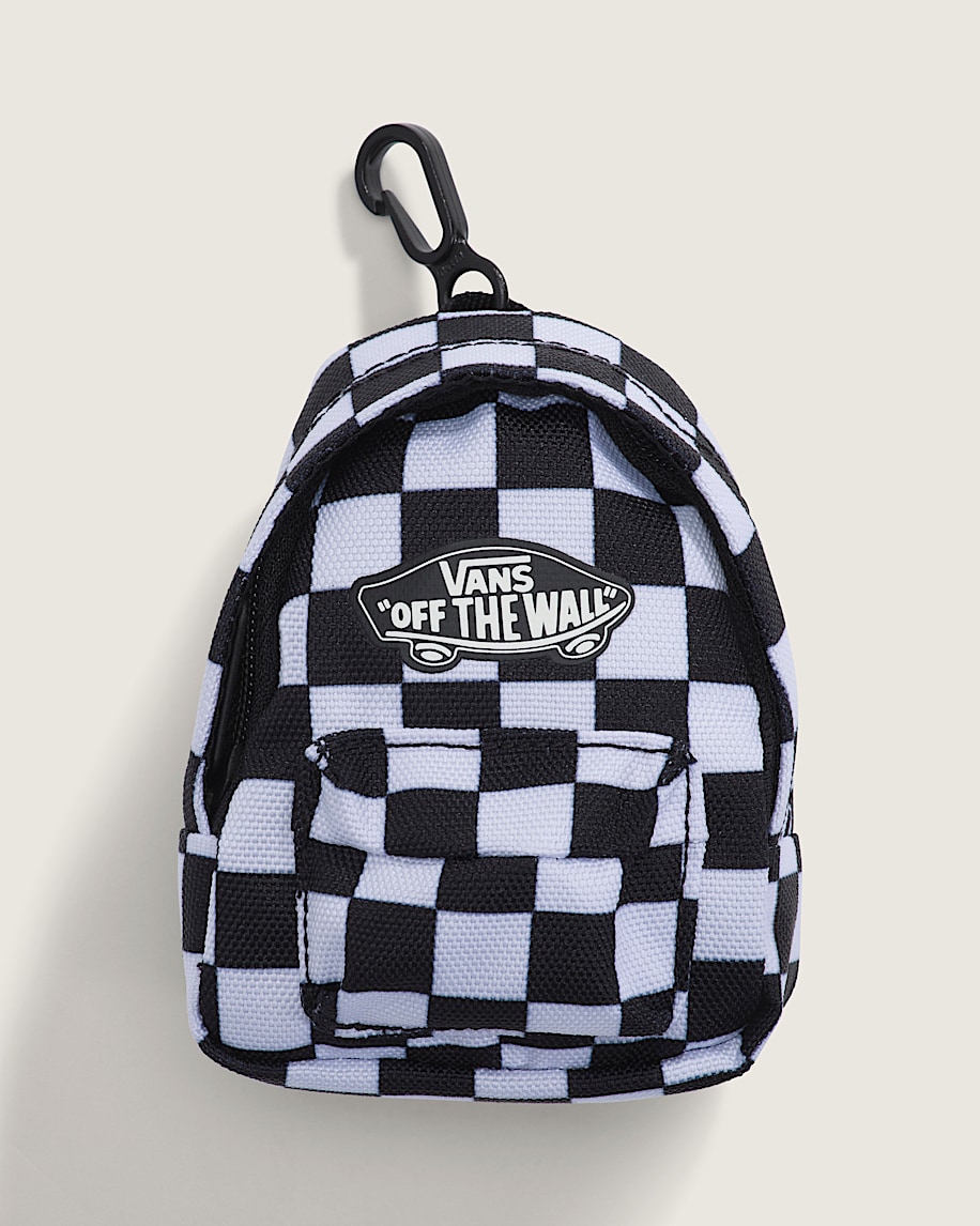 Breloque de sac Micro Old Skool  damier VANS Noir  Blanc HERO