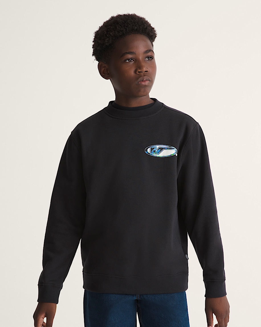 Kids Bevel Flame Crew Sweatshirt - 3