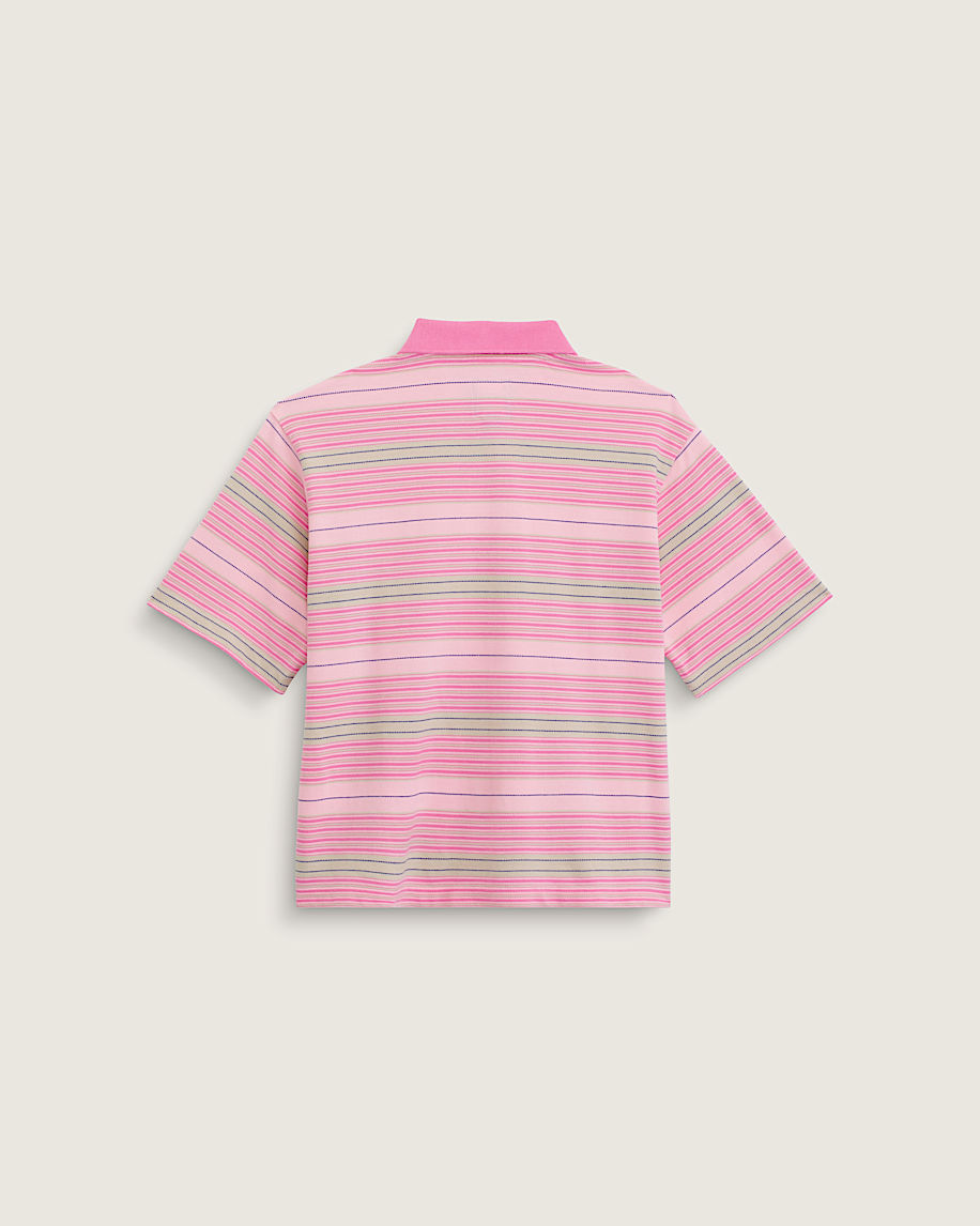 Swing Knit Polo Shirt VANS Fizz Pink ALT1