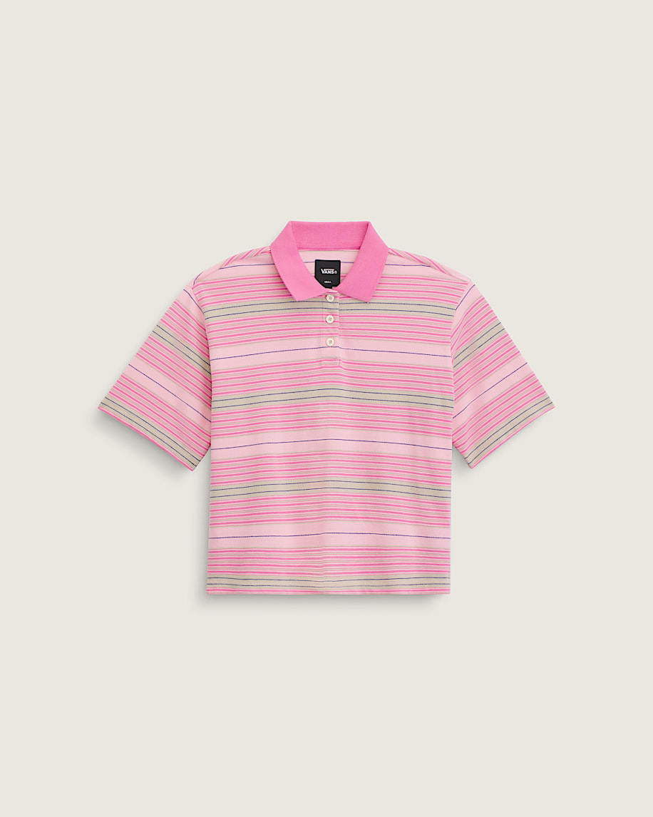 Swing Knit Polo Shirt VANS Fizz Pink HERO