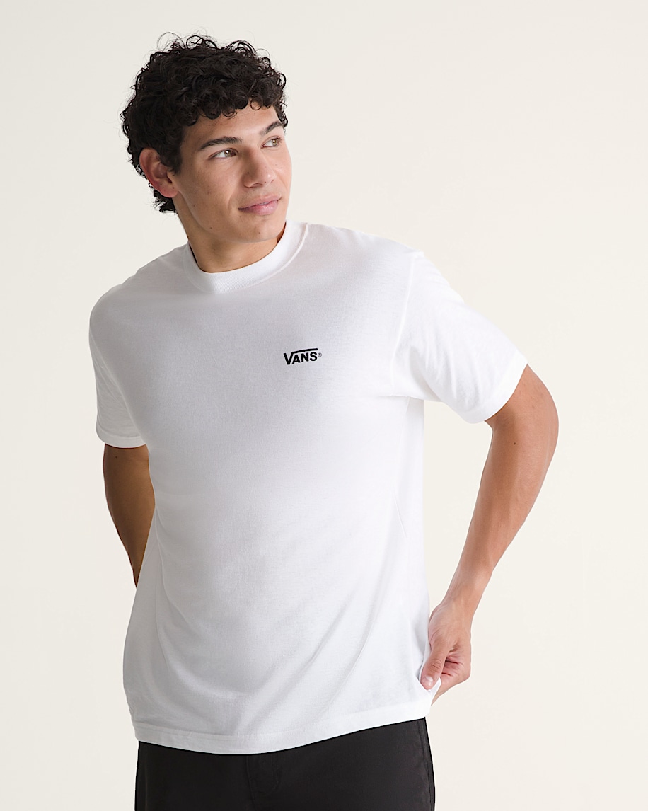 New Left Chest TShirt VANS White  Black ALT2