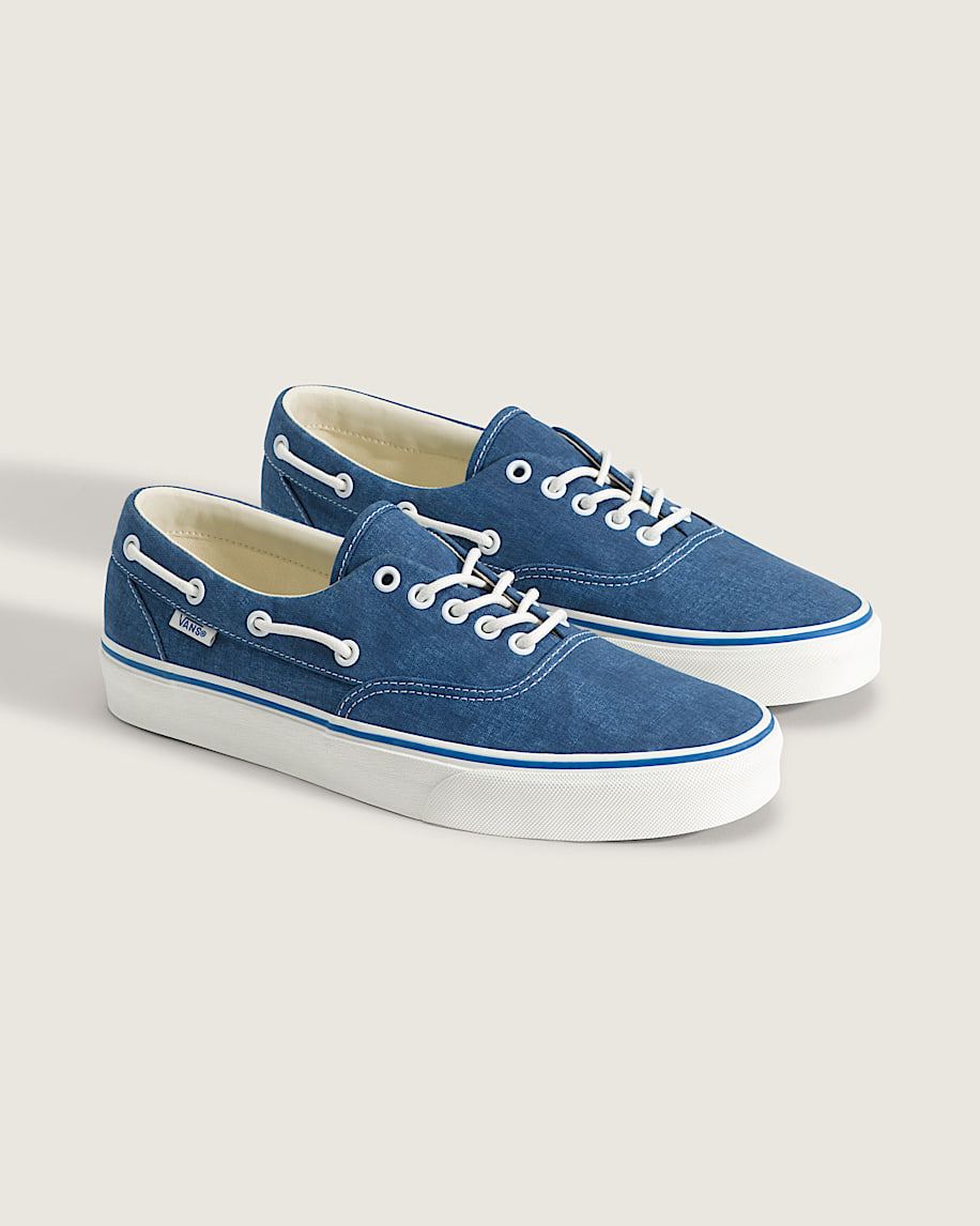 Authentic Boat Shoe VANS Navy Blue  Marshmallow White ALT1