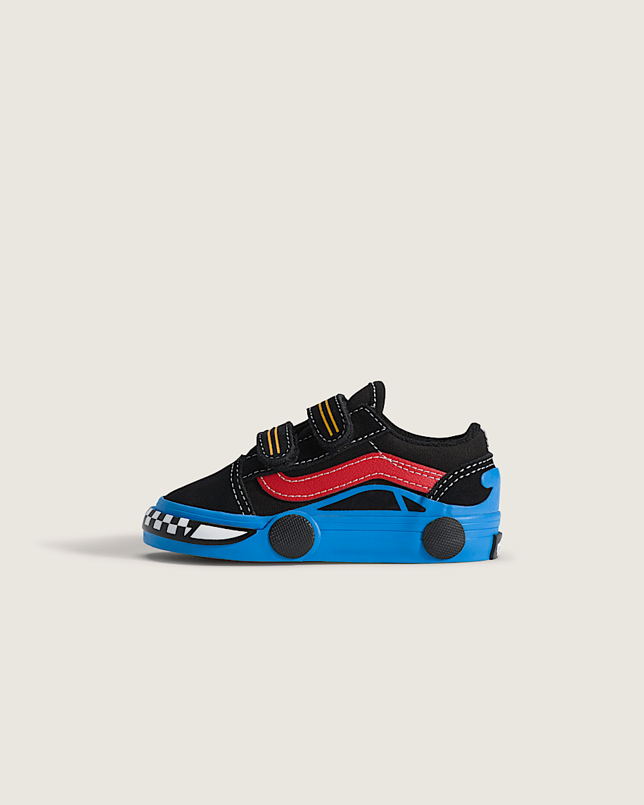 Toddler Old Skool V Shoe VANS Black  Blue HERO