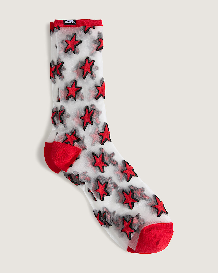 Hazy Sheer Crew Socks - 2