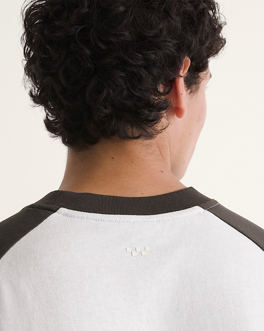 Standard Raglan TShirt VANS Faded Black  Egret White ALT4