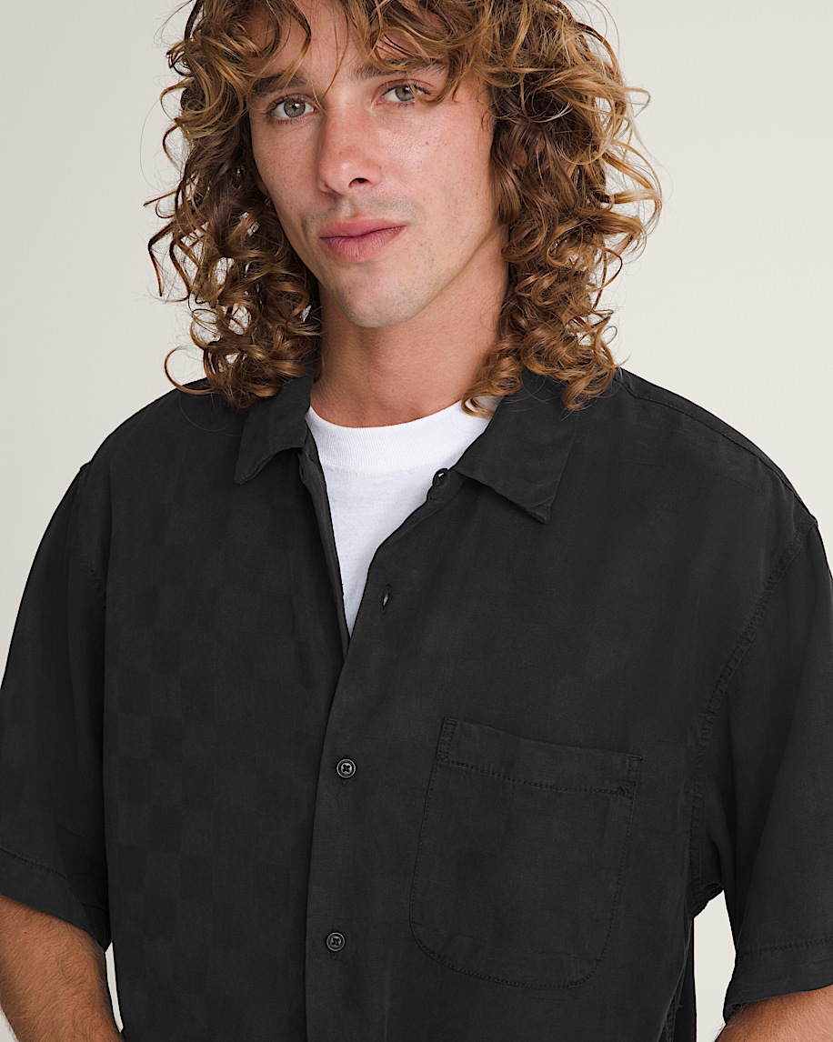 Van Doren Check Camp Shirt VANS Black ALT4
