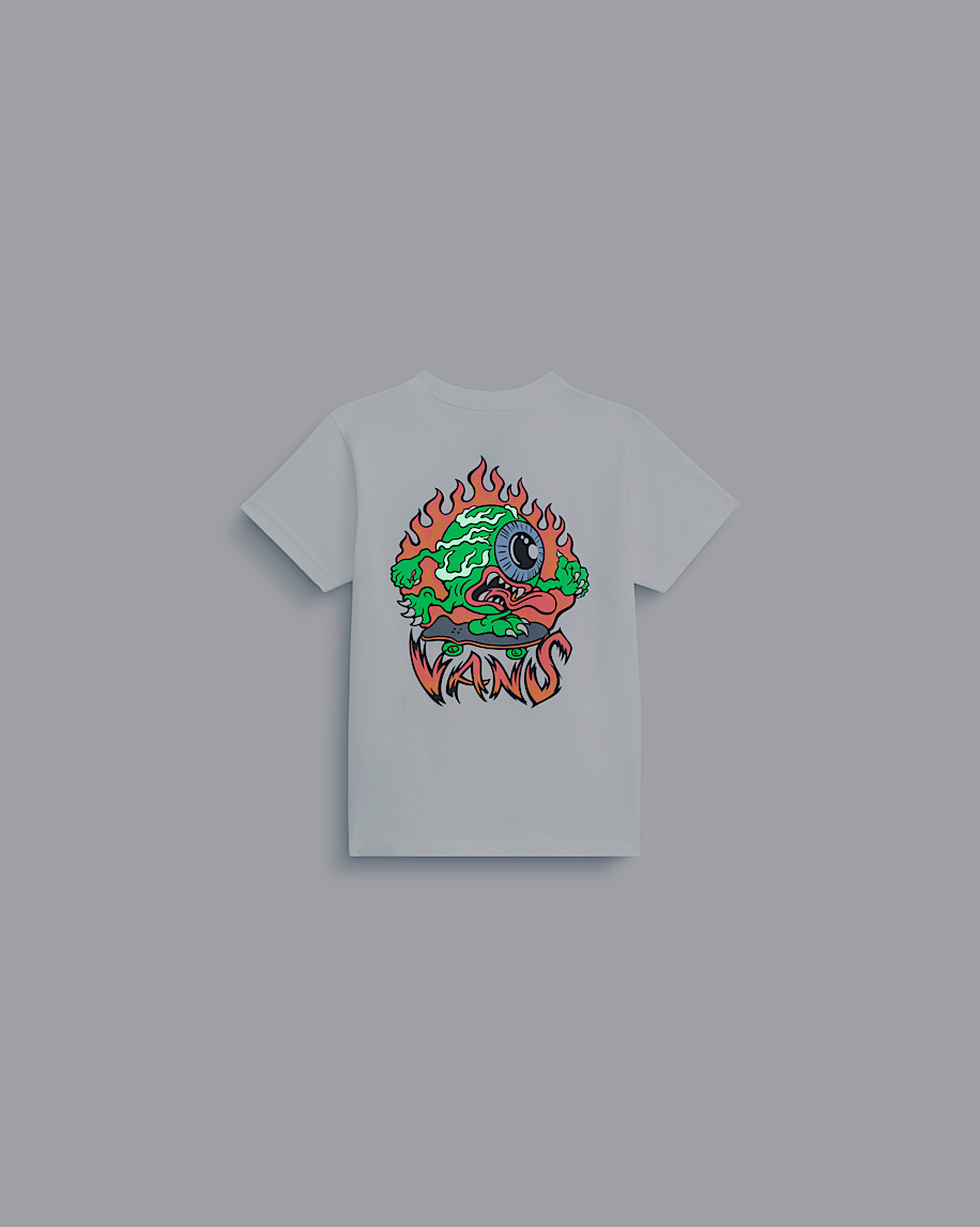 Little Kids Eye Skate Glow in the Dark TShirt VANS GlowintheDark  White ALT1