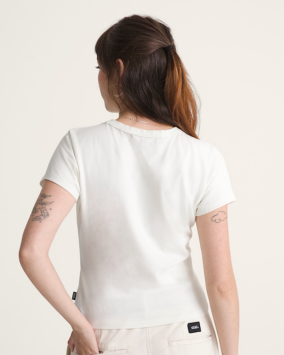 Jersey Knit Shirt VANS Marshmallow White ALT3