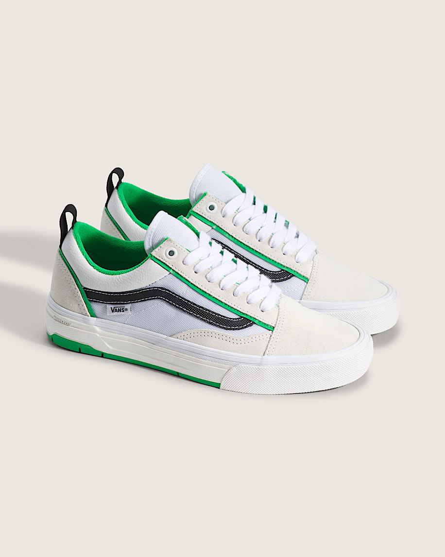 Skate Old Skool Wafflecup Shoe VANS White  Green ALT1