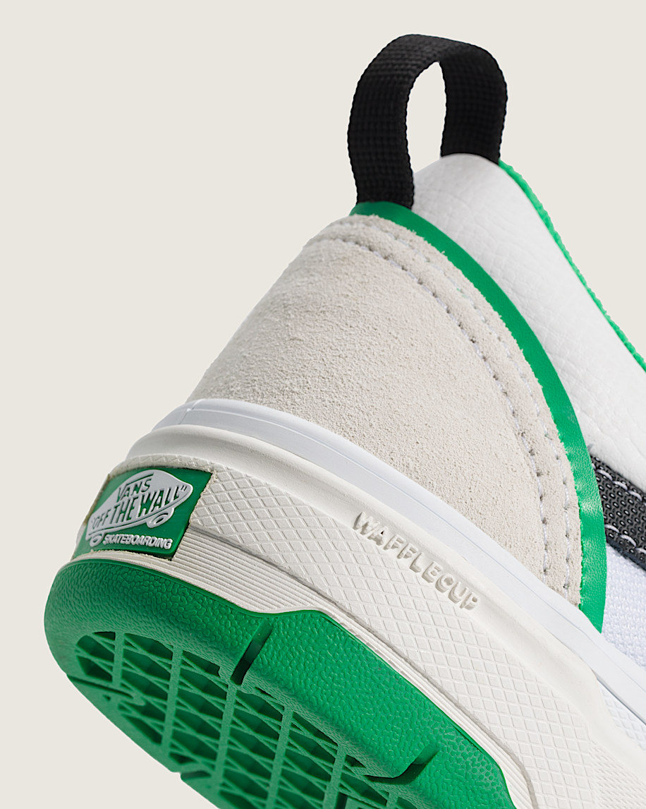Skate Old Skool Wafflecup Shoe VANS White  Green ALT6