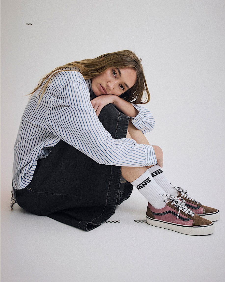 Premium Old Skool Shoe VANS Brown  Pink ALT4