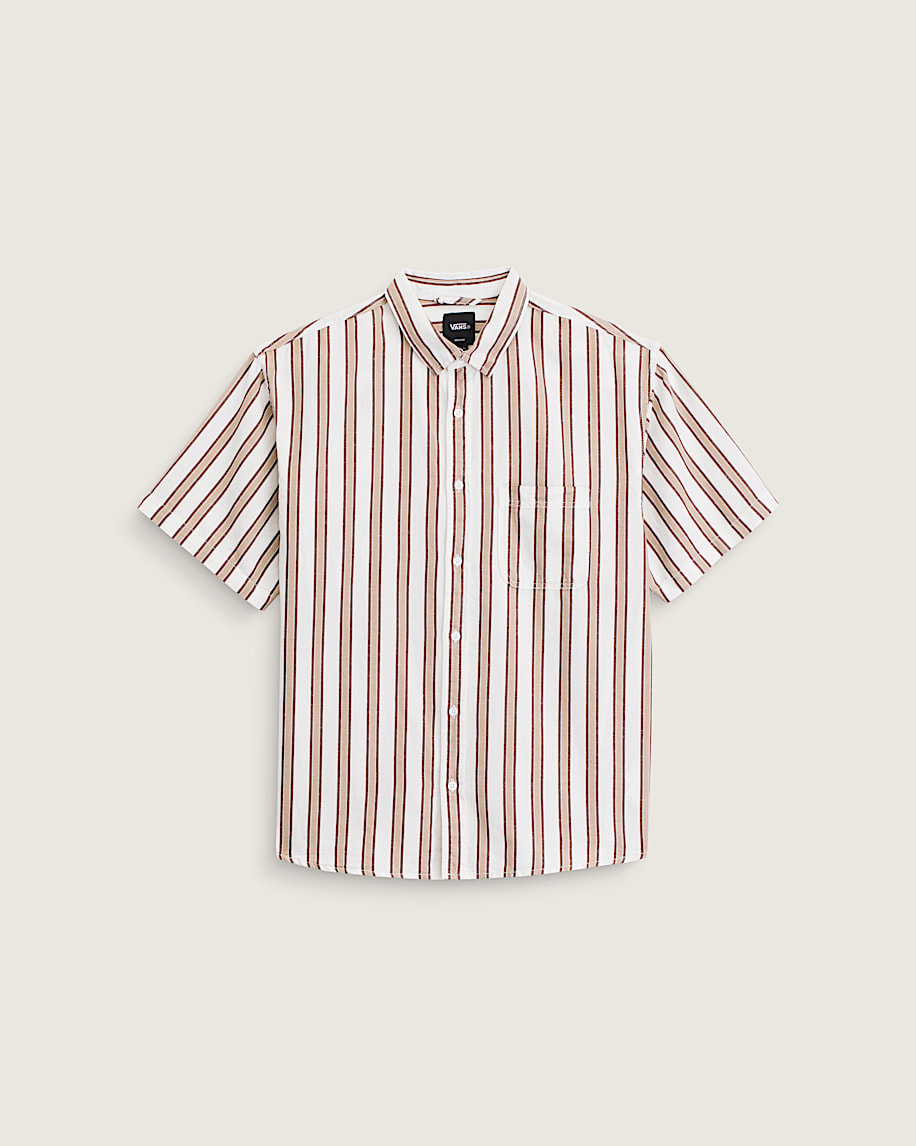 Lawson Stripe Shirt VANS White  Potting Soil Brown HERO