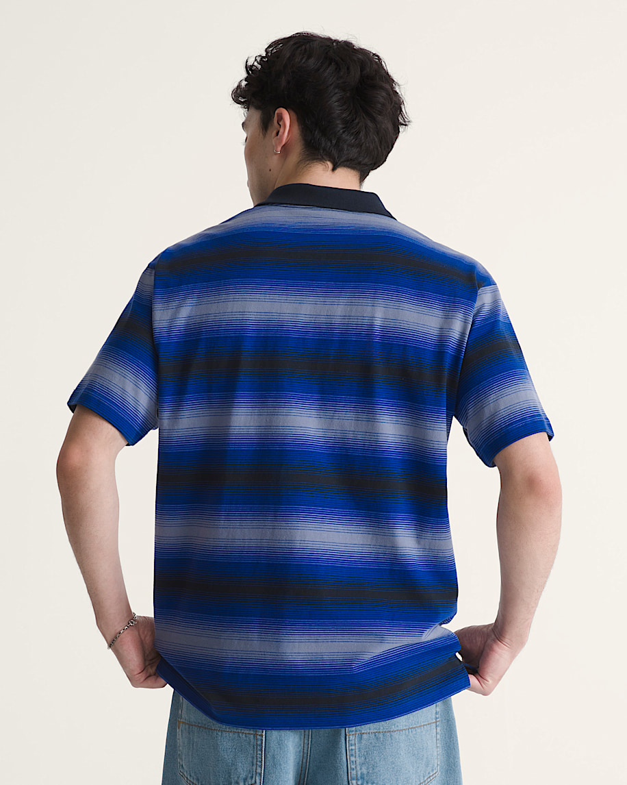 Molino Shadow Stripe Polo Shirt VANS Royal Cobalt Blue ALT3