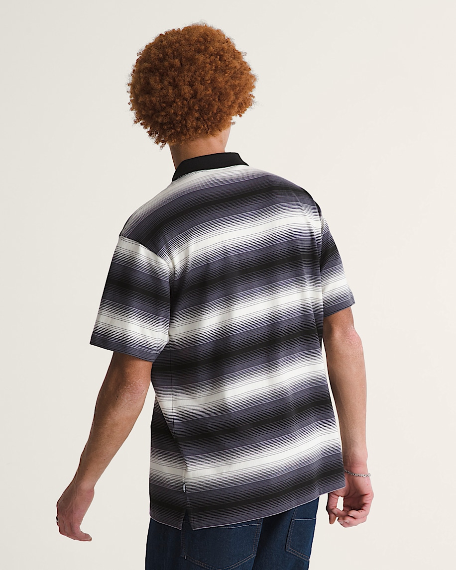 Molino Shadow Stripe Polo Shirt VANS Steel Shadow Grey ALT3