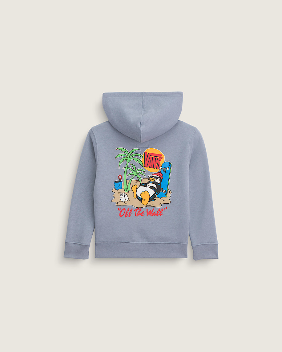 Little Kids Yolo Penguin Zip Hoodie VANS Glacial Slate Blue HERO