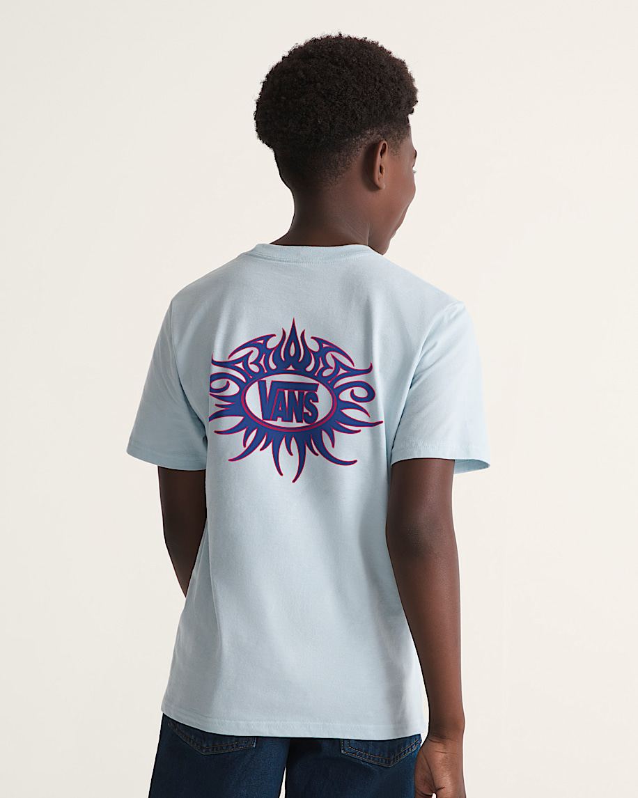 Kids Torched Logo TShirt VANS Dawn Mist Blue ALT3