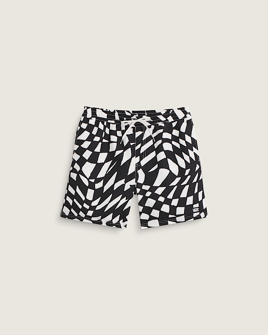 Primary II Elastic Printed Boardshorts VANS Black  White HERO