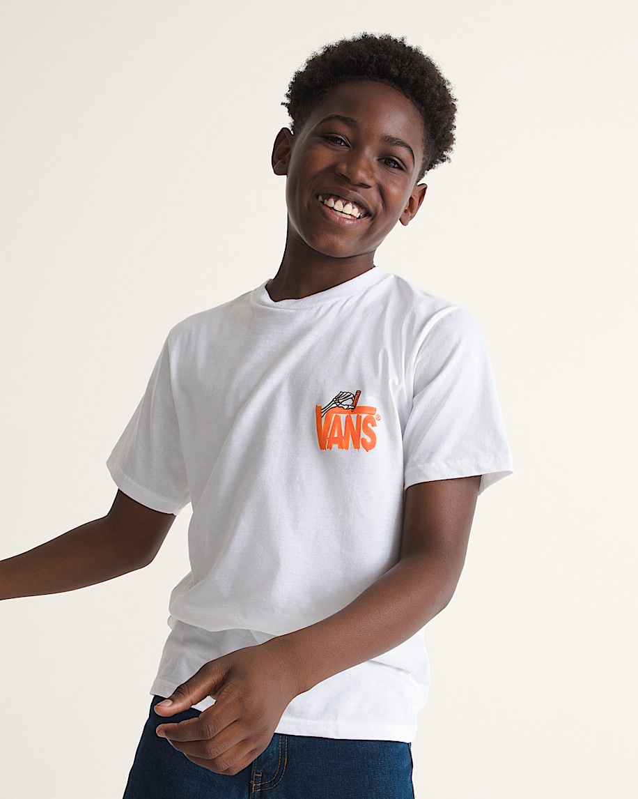 Kids Lil Reggie Mischief TShirt VANS White ALT2