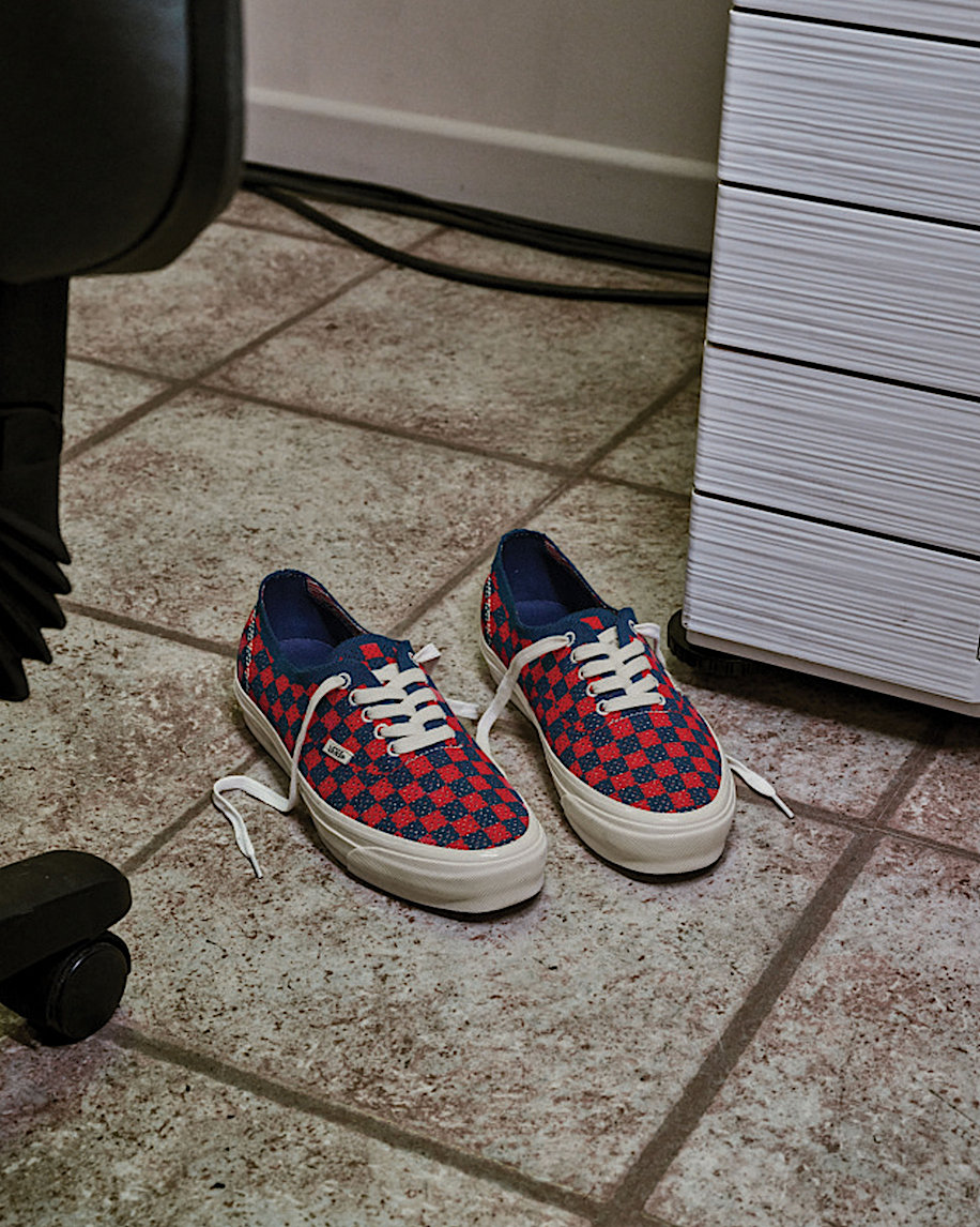 Premium Authentic Checkerboard Shoe VANS Checkerboard Red  Blue ALT5