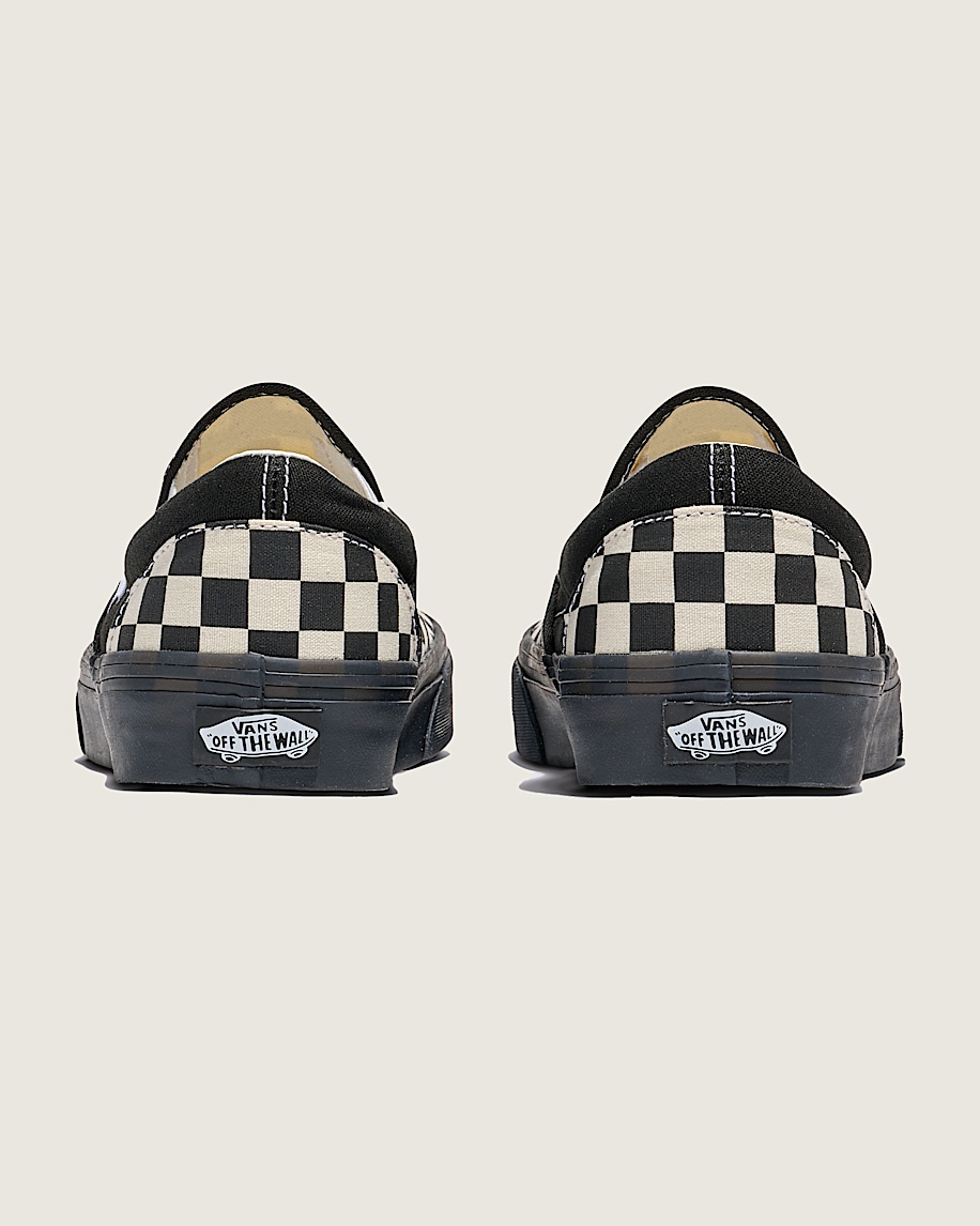 Classic SlipOn Checkerboard Shoe VANS Checkerboard White  Black ALT3