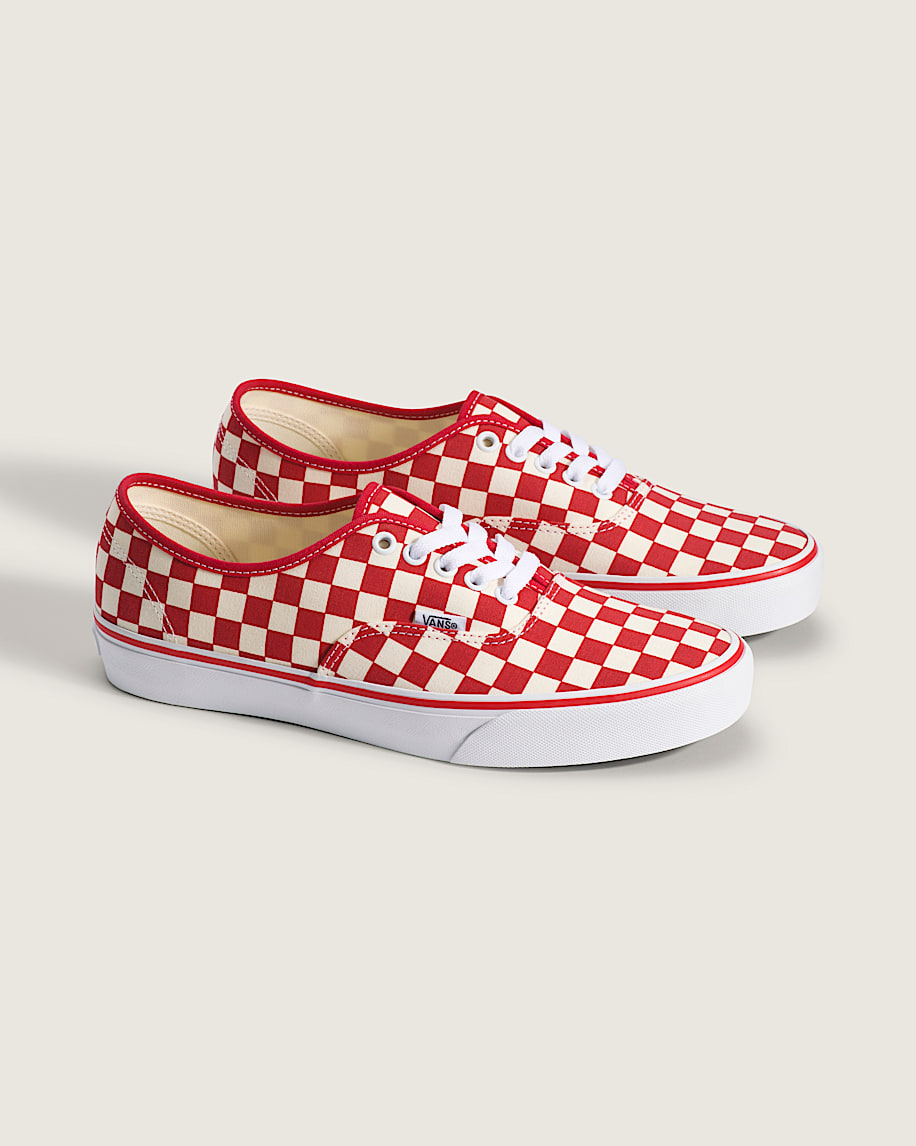 Authentic Checkerboard Shoe VANS Checkerboard Racing Red  White ALT3