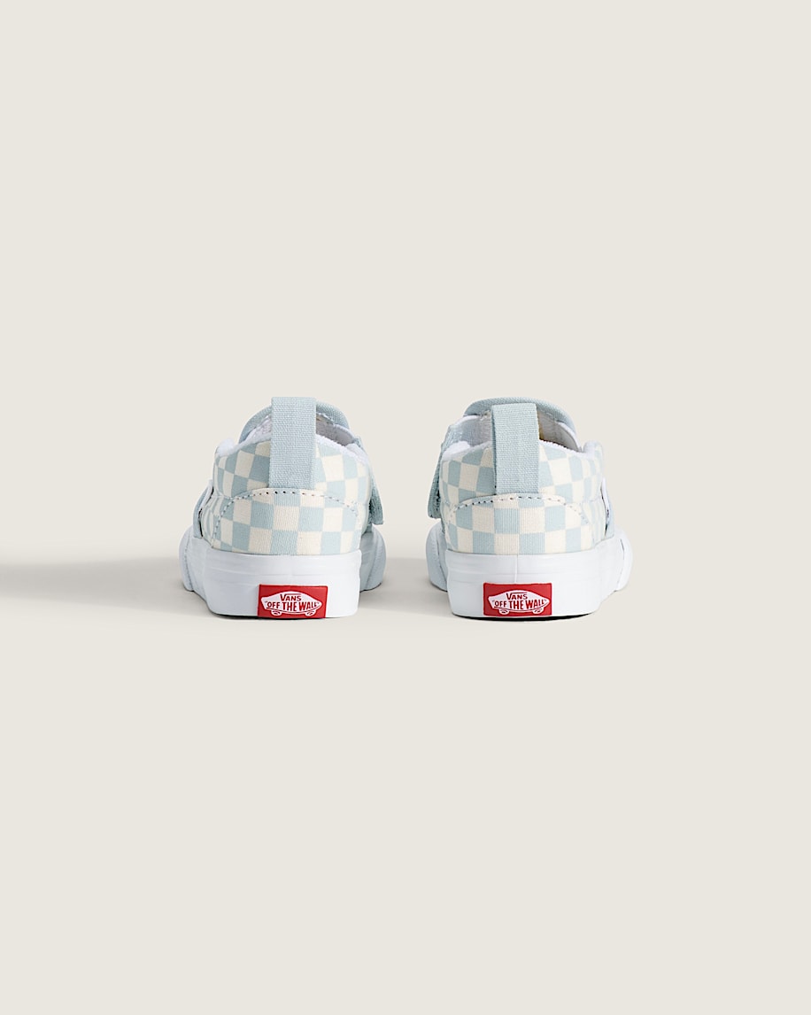 Toddler Classic SlipOn V Checkerboard Shoe VANS Checkerboard Dawn Mist Blue ALT3