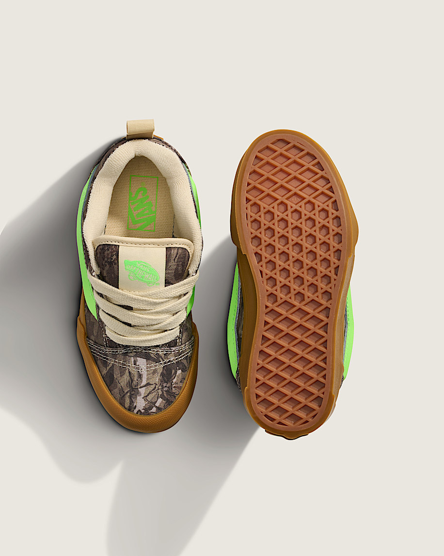 Little Kids Knu Skool Shoe VANS Camo Gecko Green ALT2