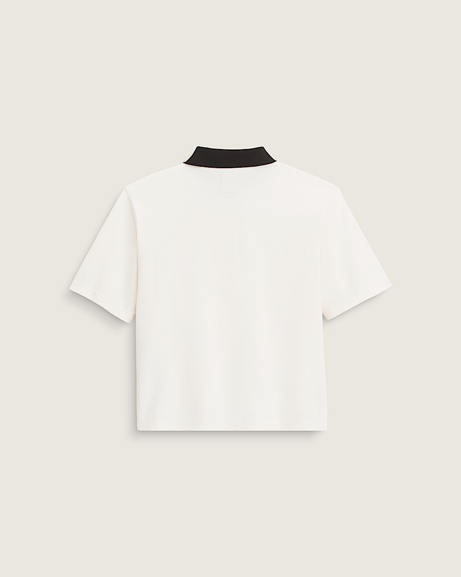 Swing Knit Polo Shirt VANS Marshmallow White ALT1