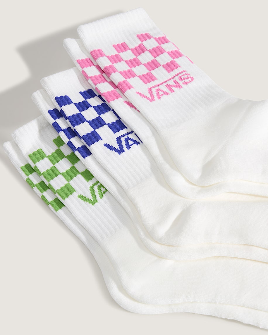 Classic Check Crew Socks VANS Fizz Pink ALT1