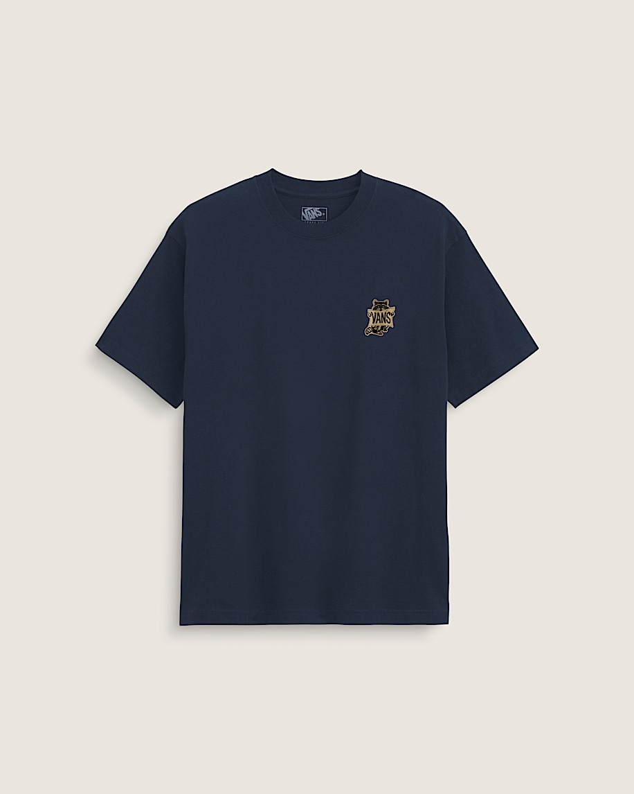 Raccoon Sign TShirt VANS Navy Blue ALT1