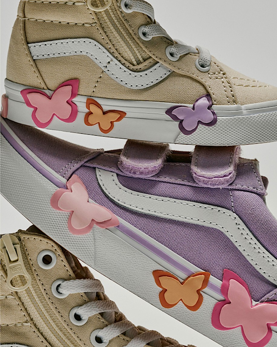 Little Kids Old Skool V Shoe VANS Soft Orchid Purple ALT4