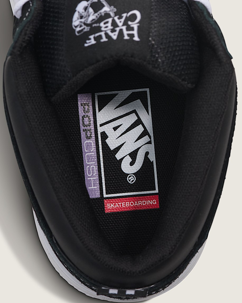 Skate Half Cab Wafflecup Shoe VANS Black  White ALT4
