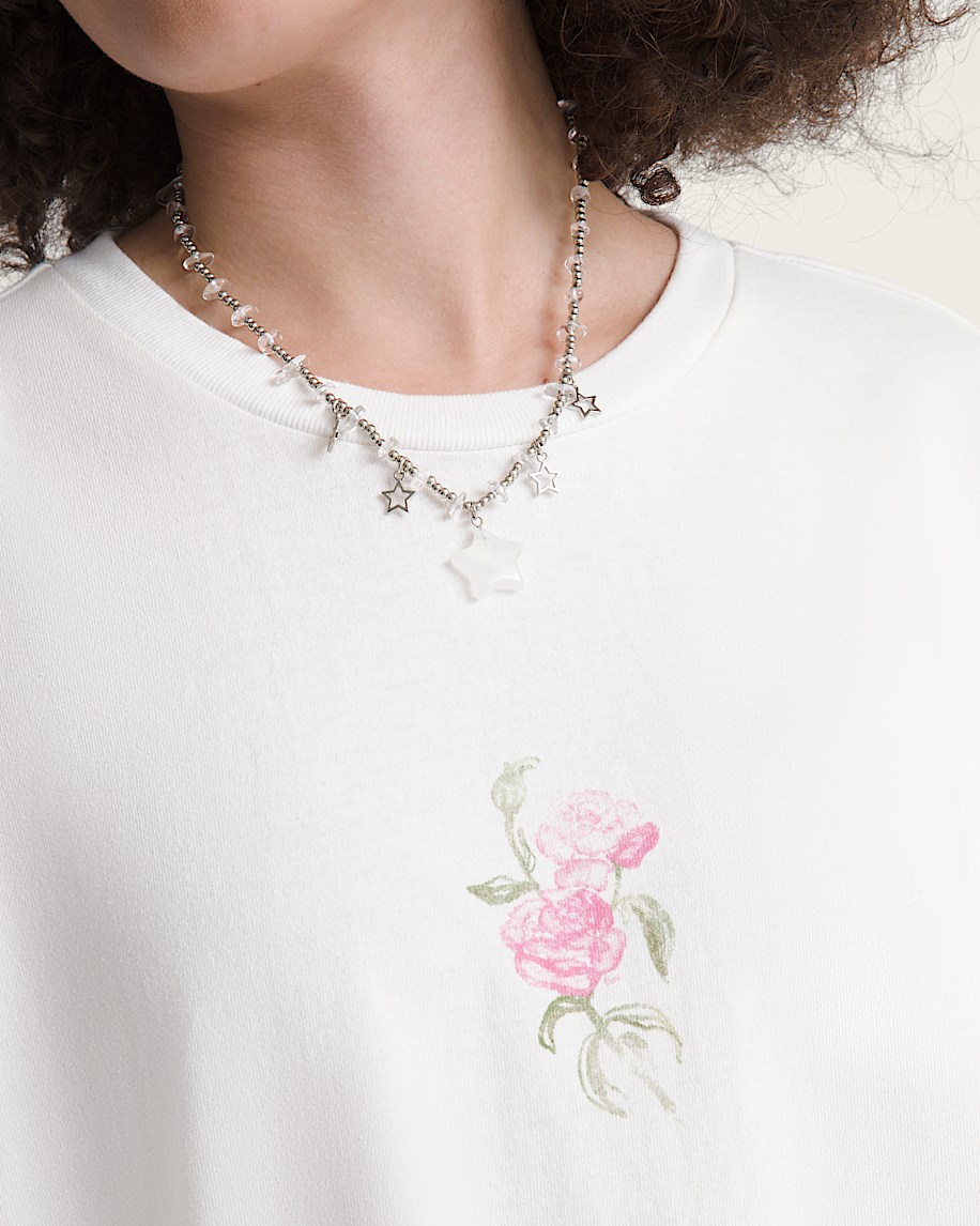 Floral Tears TShirt VANS CORAL BLUSH ALT4