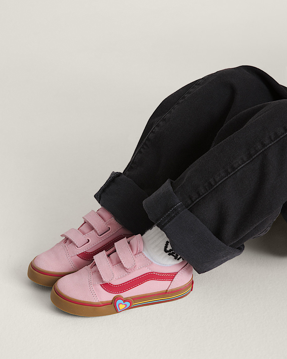 Toddler Old Skool V Shoe VANS Gum Pink ALT4