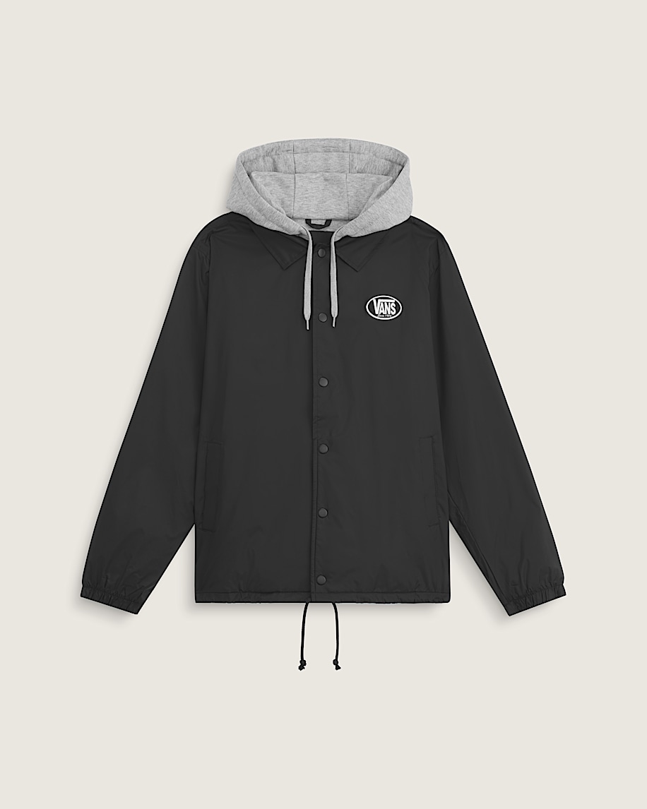 Torrey Hooded Coaches Jacket VANS Black HERO