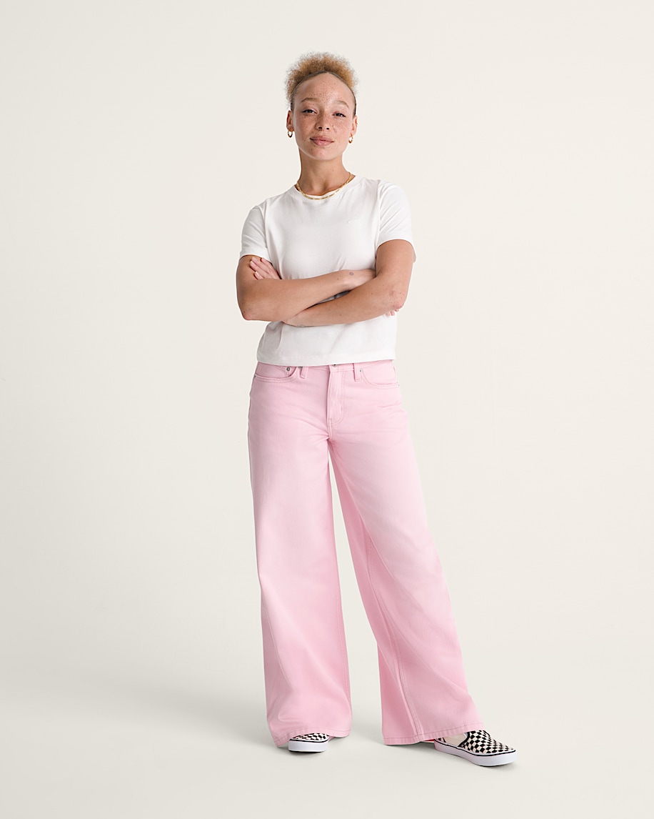 Check5 Low Rise Baggy Pants VANS Coral Blush Pink ALT3