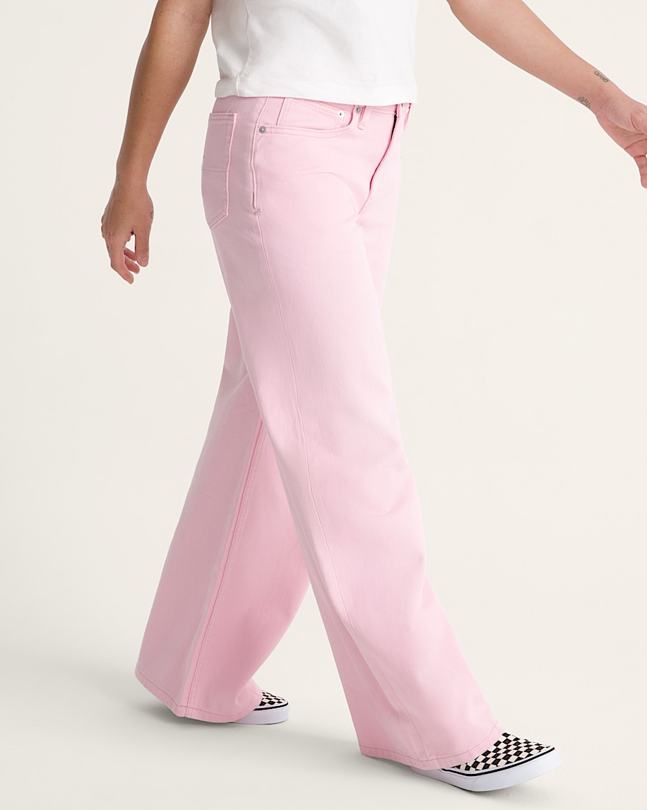 Check5 Low Rise Baggy Pants VANS Coral Blush Pink ALT5