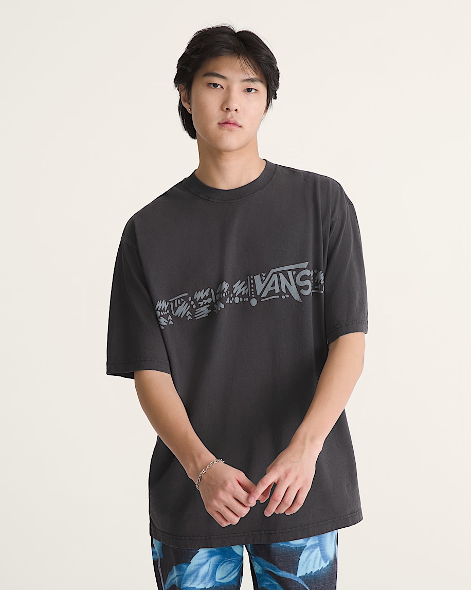 Airbrush Aloha TShirt VANS Faded Black ALT2