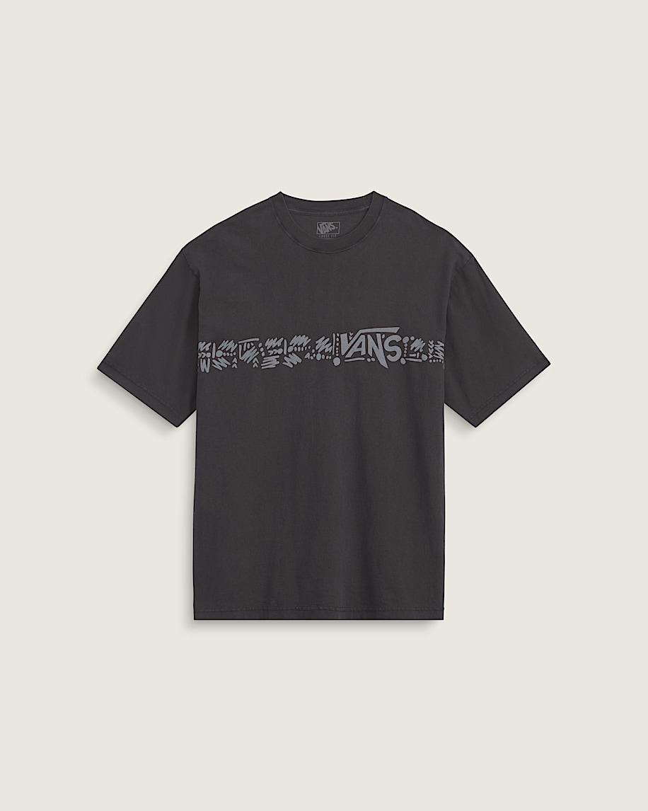 Airbrush Aloha TShirt VANS Faded Black HERO