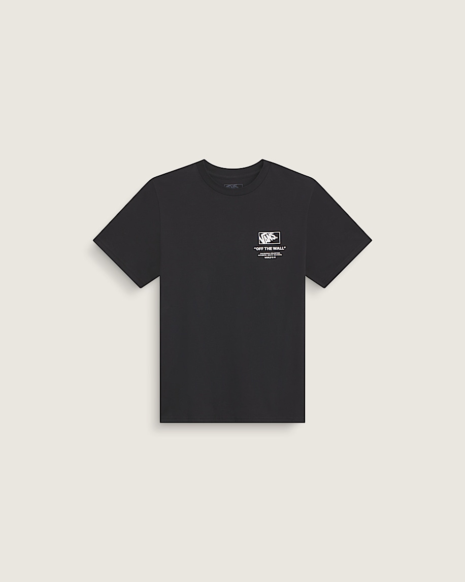 Kids Stacked Hi TShirt VANS Black ALT1