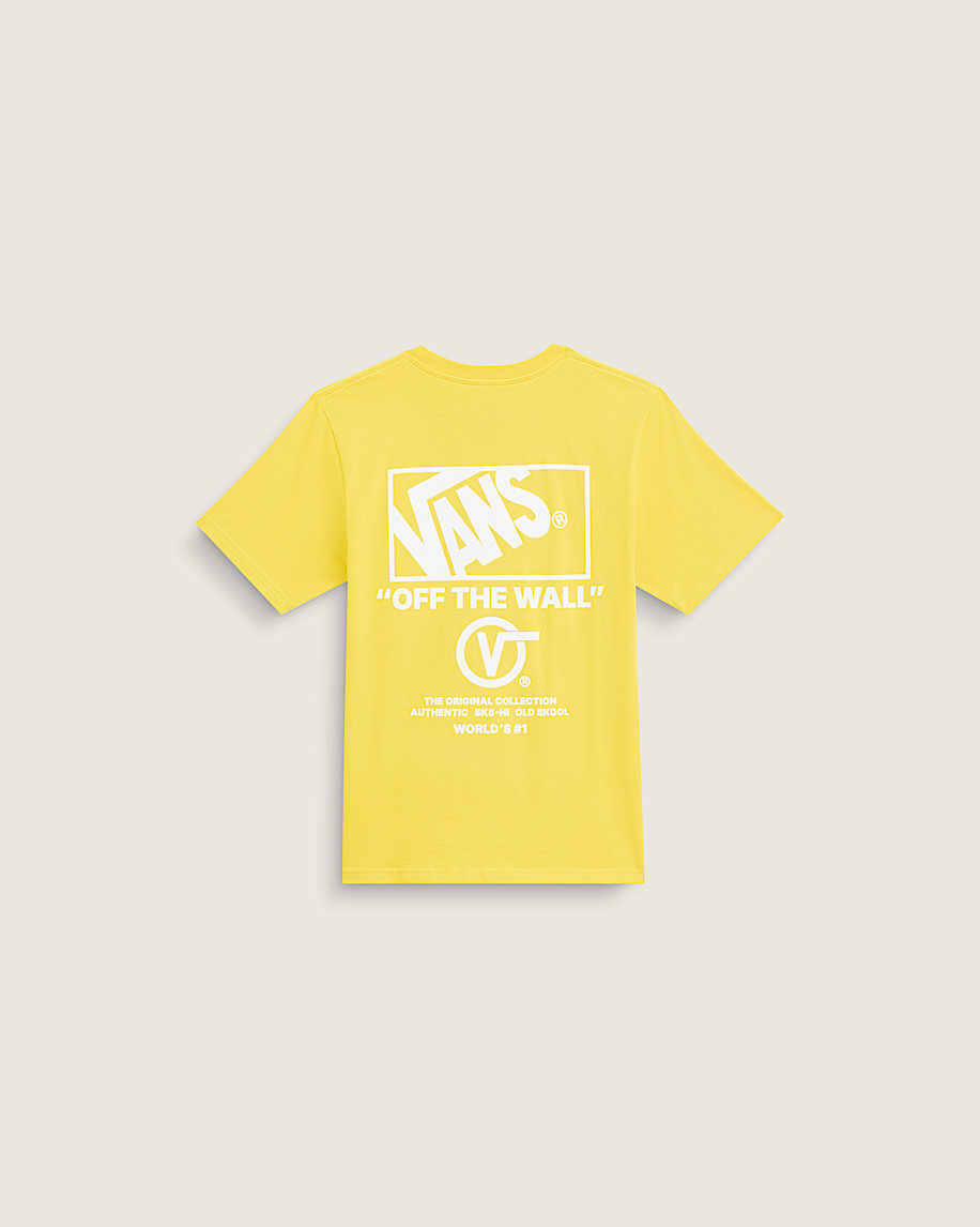 Kids Stacked Hi TShirt VANS Dusty Gold HERO