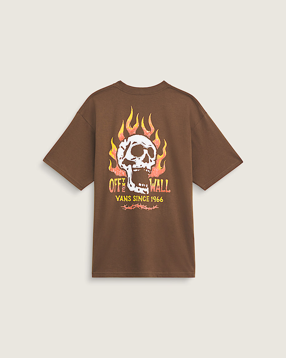 Off The Wall Fever TShirt VANS Vintage Cocoa Brown HERO