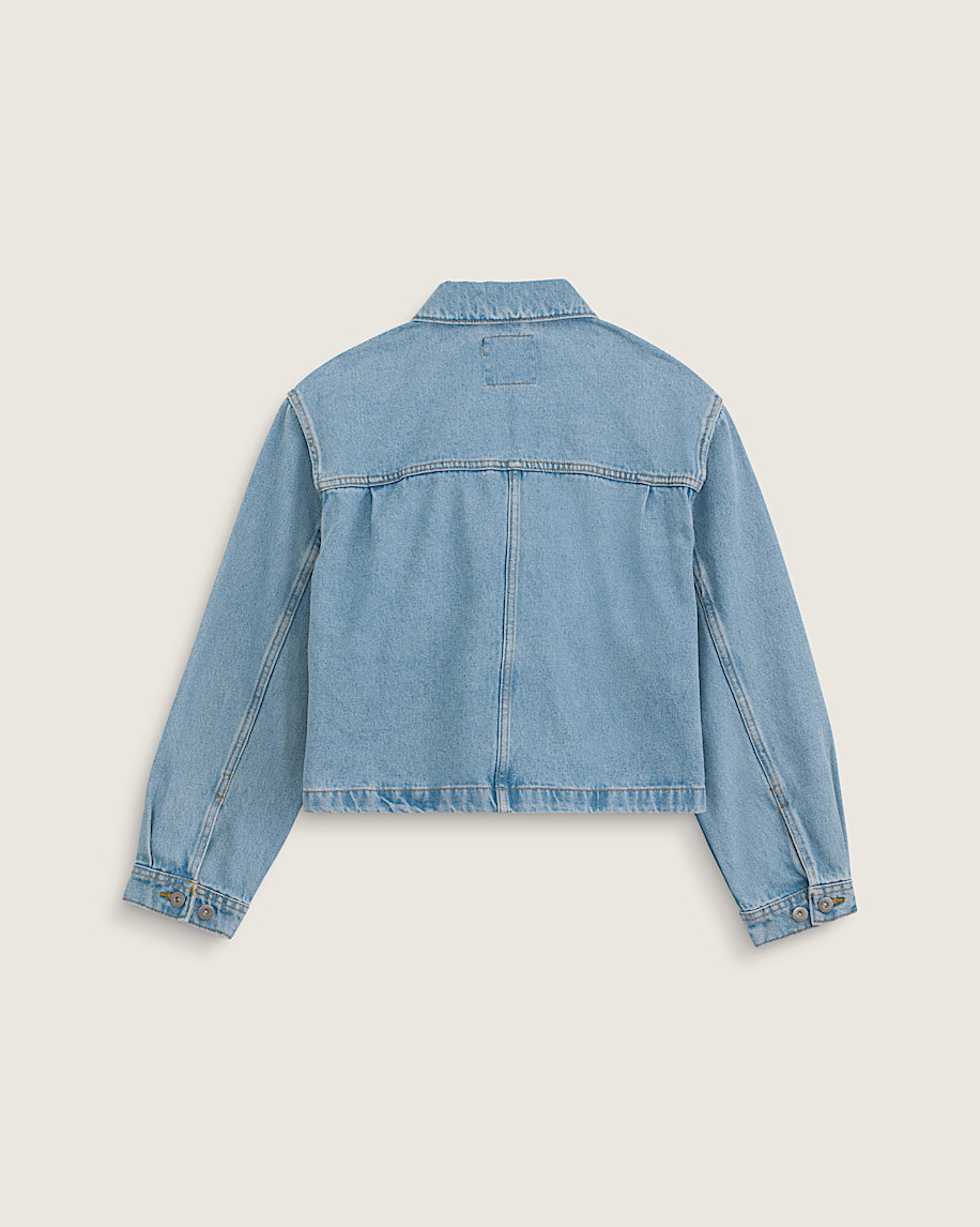 Emily Boxy Work Wear Jacket VANS Stonewash Blue ALT1