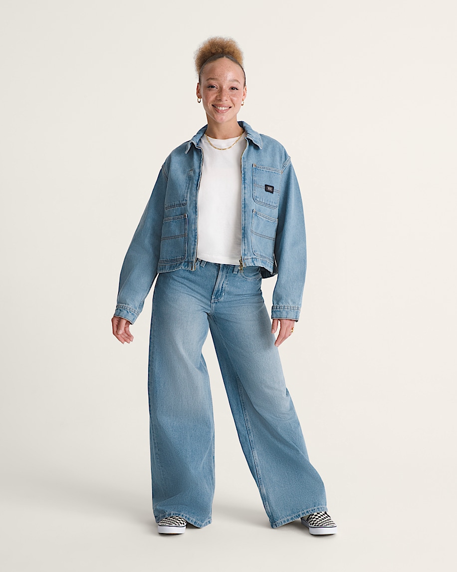 Check5 Low Rise Baggy Pants VANS Stonewash Blue ALT3